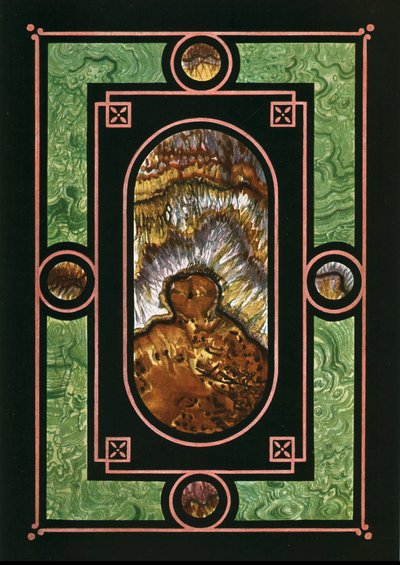 Design mit falscher Marmorierung, Paris, Frankreich, 1928 von Unbekannt