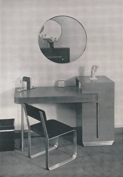 Schreibtisch entworfen für Mrs. Adolph Stuber, 1933 von Unbekannt