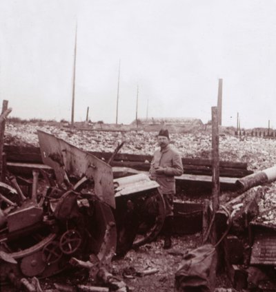 Zerstörung, Carency, Nordfrankreich, ca. 1914-1918 von Unbekannt