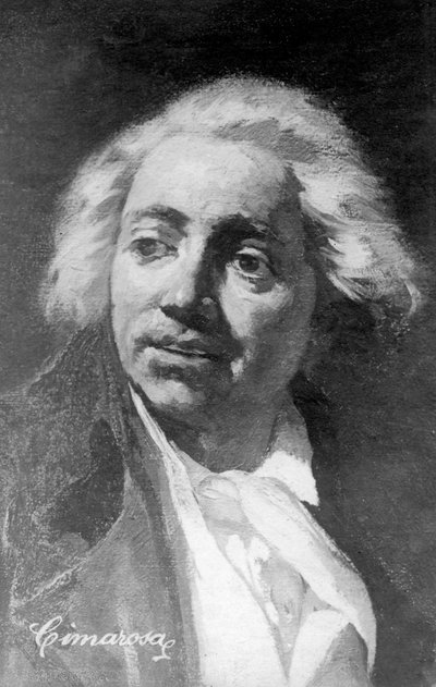 Domenico Cimarosa 1749-1801, italienischer Komponist, 20. Jahrhundert von Unbekannt