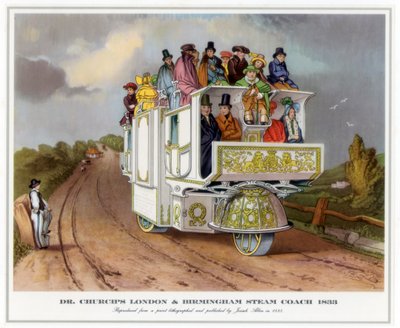 Dr. Churchs London und Birmingham Dampfwagen, 1833 von Unbekannt