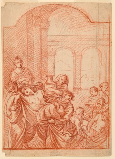 Zeichnung, Figurenstudie von Unbekannt