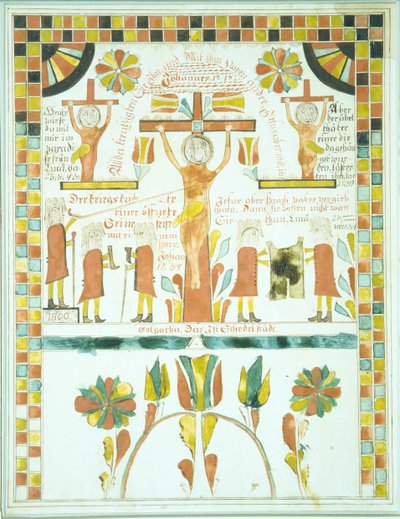 Zeichnung der Kreuzigung, 1800 von Unbekannt