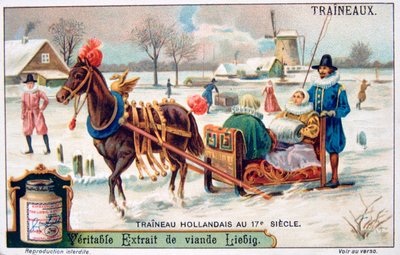 Niederländischer Schlitten, 17. Jahrhundert, ca. 1900 von Unbekannt