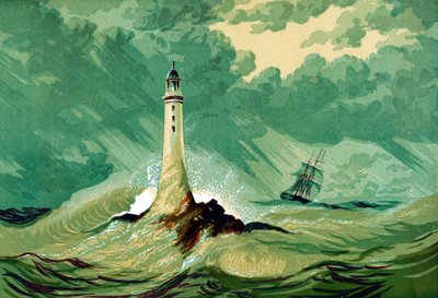 Eddystone-Leuchtturm, ca. 1850 von Unbekannt