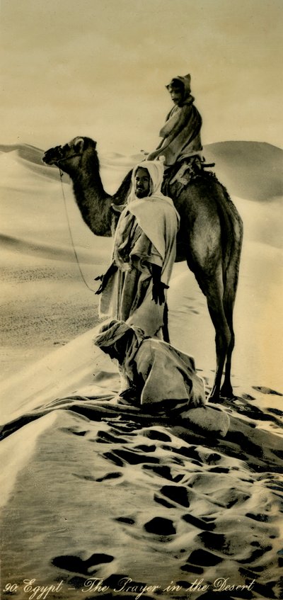 Ägypten - Das Gebet in der Wüste, um 1918-um 1939 von Unbekannt