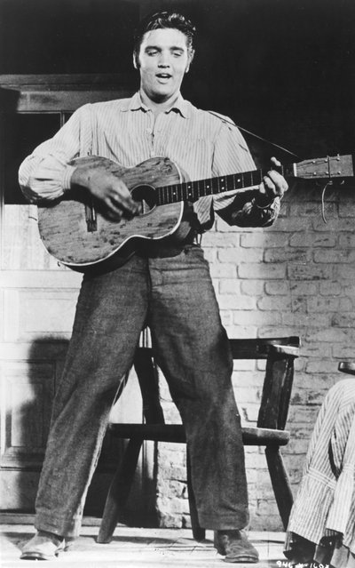 Elvis Presley, amerikanischer Sänger und Schauspieler, 1950er Jahre von Unbekannt