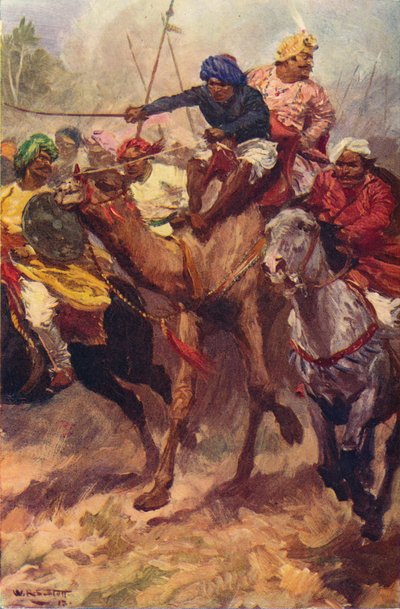 Flucht von Suraja Dowla aus Plassey von Unbekannt