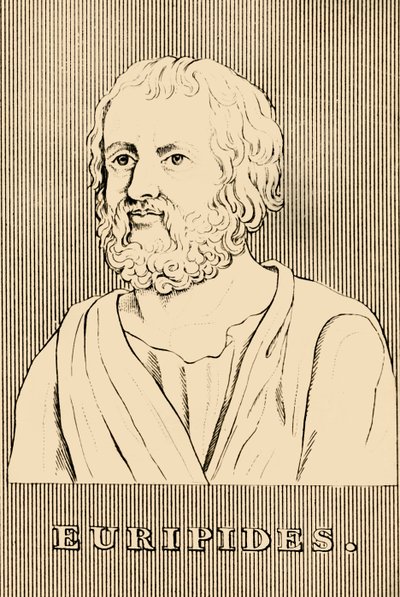 Euripides, um 480-406 v. Chr., 1830 von Unbekannt