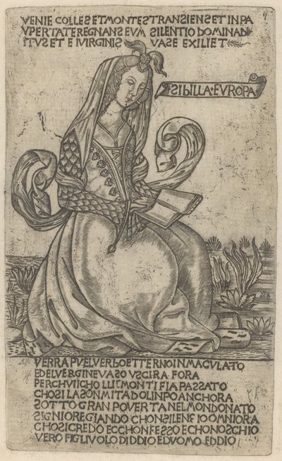 Europäische Sibylle, frühes 15. Jahrhundert von Unbekannt