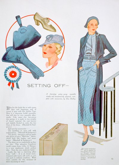 Modeillustration, 1935 von Unbekannt
