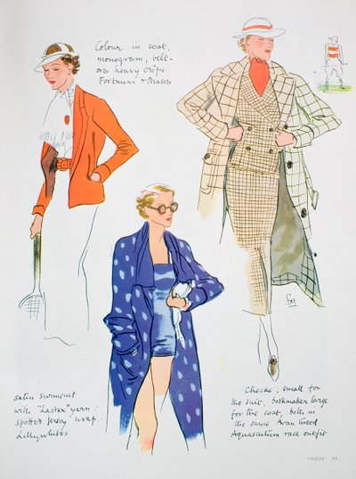 Modeillustration, 1935 von Unbekannt