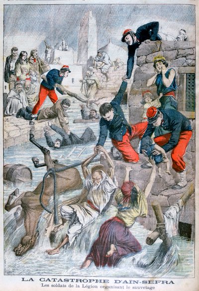 Sturzflut in Ain Sefra, Algerien, 1904 von Unbekannt