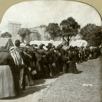 Brotlinie am Jefferson Square bilden, 1906 von Unbekannt