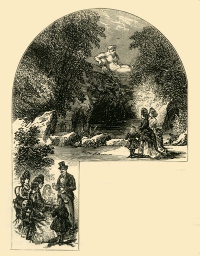 Brunnen in den Surrey Gardens, ca. 1878 von Unbekannt