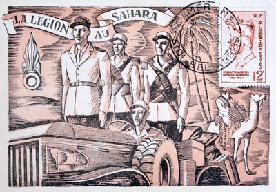 Postkarte der Französischen Fremdenlegion, 1952 von Unbekannt