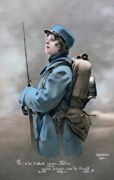 Französische Postkarte aus dem Ersten Weltkrieg, 1914-1918 von Unbekannt