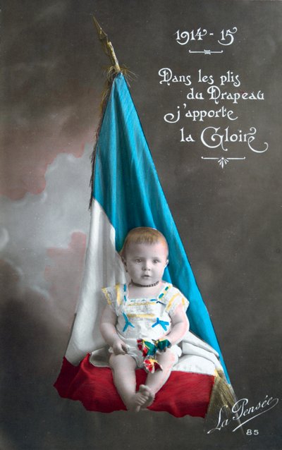 Französische Postkarte aus dem Ersten Weltkrieg, 1914-1918 von Unbekannt