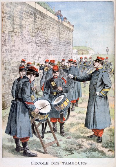 Französische Armee-Trommelschule, 1903 von Unbekannt