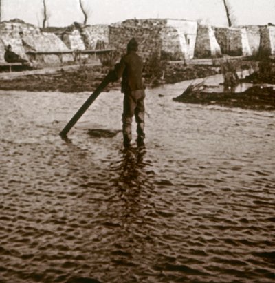 Frontlinie, Ramskapelle, Belgien, ca. 1914-1918 von Unbekannt