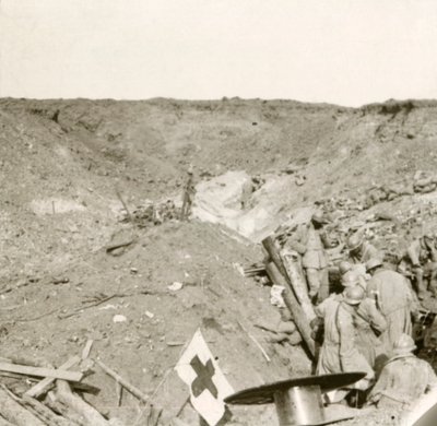 Frontlinie, Sailly-Saillisel, Nordfrankreich, ca. 1914-1918 von Unbekannt