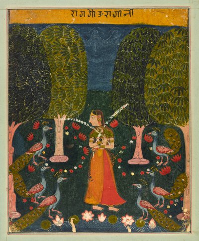 Gauri Ragini, Folio aus einem Ragamala von Unbekannt