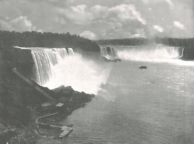 Gesamtansicht der Niagarafälle, 1895 von Unbekannt