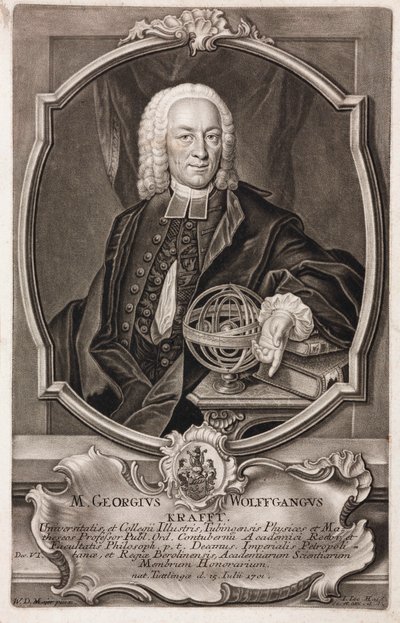Georg Wolfgang Krafft, deutscher Mathematiker von Unbekannt
