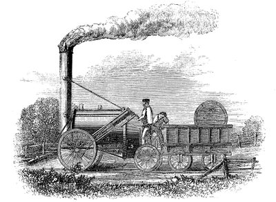 George Stephensons Lokomotive Rocket, 1829 1859 von Unbekannt