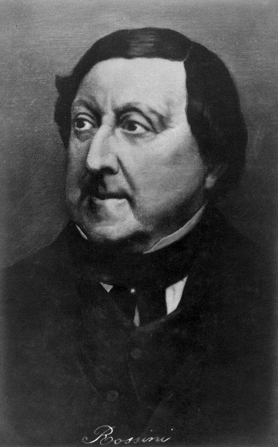 Gioachino Rossini, italienischer Komponist von Unbekannt