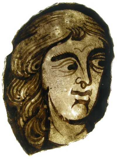 Glasfragment, Französisch, 13.-14. Jahrhundert von Unbekannt