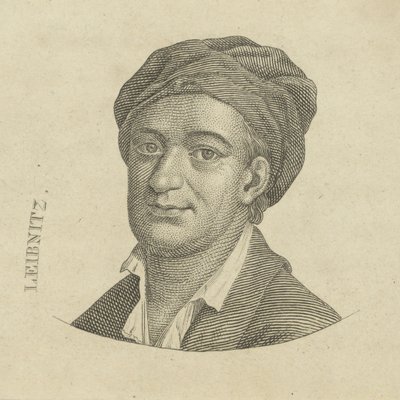 Gottfried Wilhelm Leibniz 1646-1716, ca. 1790 von Unbekannt