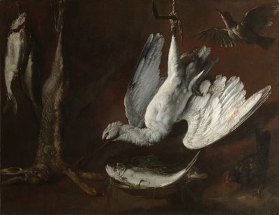 Hase, Löffler und Fisch, Mitte des 17. Jahrhunderts von Unbekannt