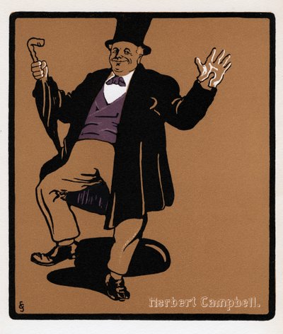 Herbert Campbell 1844-1904, Drury Lane Komiker, 19. Jahrhundert von Unbekannt