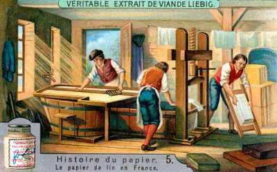 Geschichte des Papiers: 5, ca. 1900 von Unbekannt