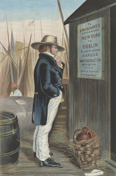 Heimwärts New York, ca. 1860 von Unbekannt