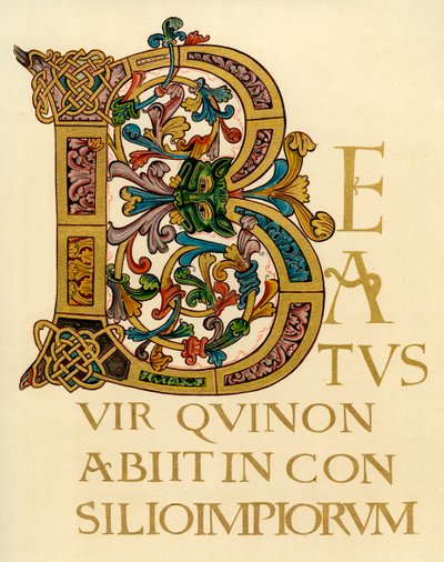 Initialbuchstabe B, 980-1000 n. Chr. von Unbekannt