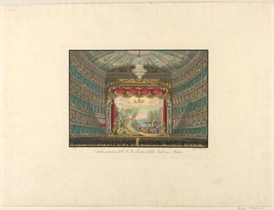 Innenansicht, La Scala Theater, Mailand von Unbekannt