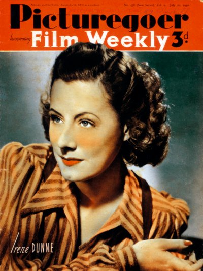 Irene Dunne 1898-1990, amerikanische Schauspielerin, 1940 von Unbekannt