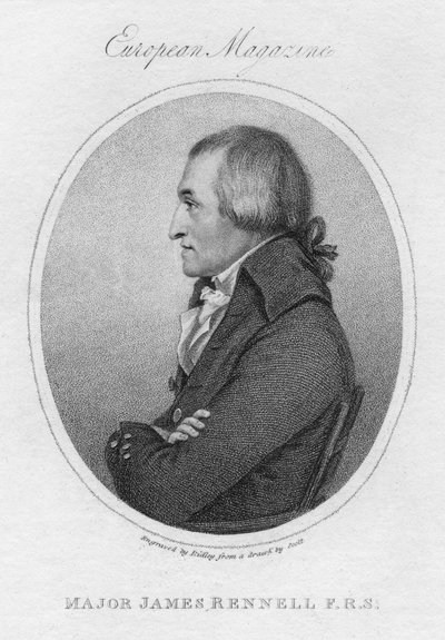 James Rennell, britischer Geograph, 1802 von Unbekannt