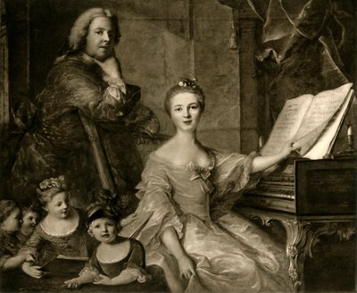 Jean-Marc Nattier und seine Familie, 1730-1762 von Unbekannt