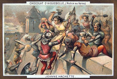Jeanne Hachette verteidigt Beauvais, 1472, 19. Jahrhundert von Unbekannt