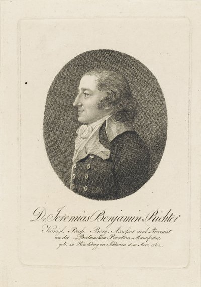 Jeremias Benjamin Richter 1762-1807, ca. 1800 von Unbekannt