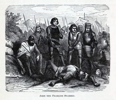Johann der Furchtlose erstochen, 1882 von Unbekannt