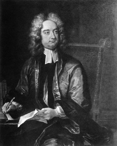 Jonathan Swift, anglo-irischer Schriftsteller, 19. Jahrhundert von Unbekannt