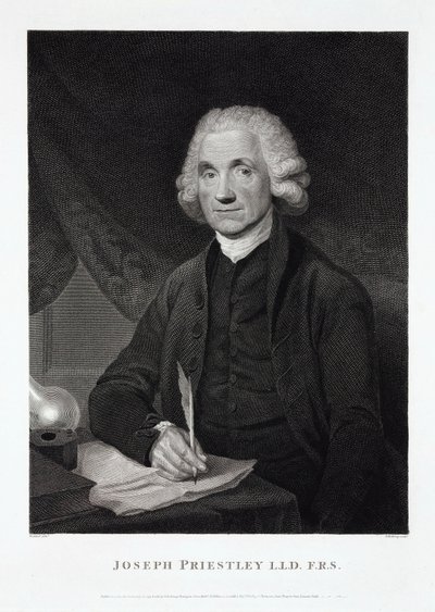 Joseph Priestley, englisch-amerikanischer Theologe und Chemiker von Unbekannt