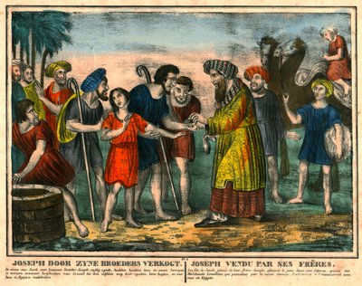 Joseph wird von seinen Brüdern verkauft von Unbekannt