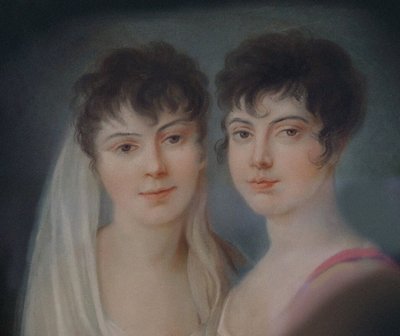 Josephine und Charlotte Brunsvik (Detail), 19. Jahrhundert von Unbekannt