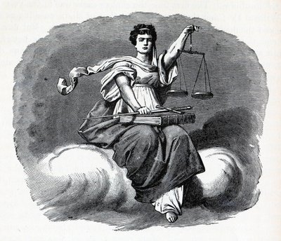 Gerechtigkeit, 1882 von Unbekannt