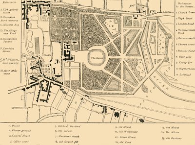 Kensington im Jahr 1764, ca. 1876 von Unbekannt